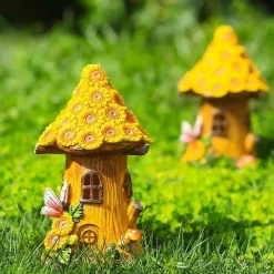 Bright Accents Beleuchtung-Beleuchtetes Sonnenblumen-Baumhaus – beleuchtete Gartendekoration