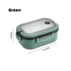 Tom Küche & Esszimmer-Bento-Lunchbox für Kinder – 2-lagiger, mikrowellengeeigneter Lebensmittelbehälter für die Schule und Outdoor-Aktivitäten