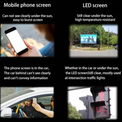 Wild u0026 Free Gear Autozubehör|Automobilindustrie-Benutzerdefiniertes LED-Auto-Anzeigeschild - Personalisiertes elektronisches Message Board