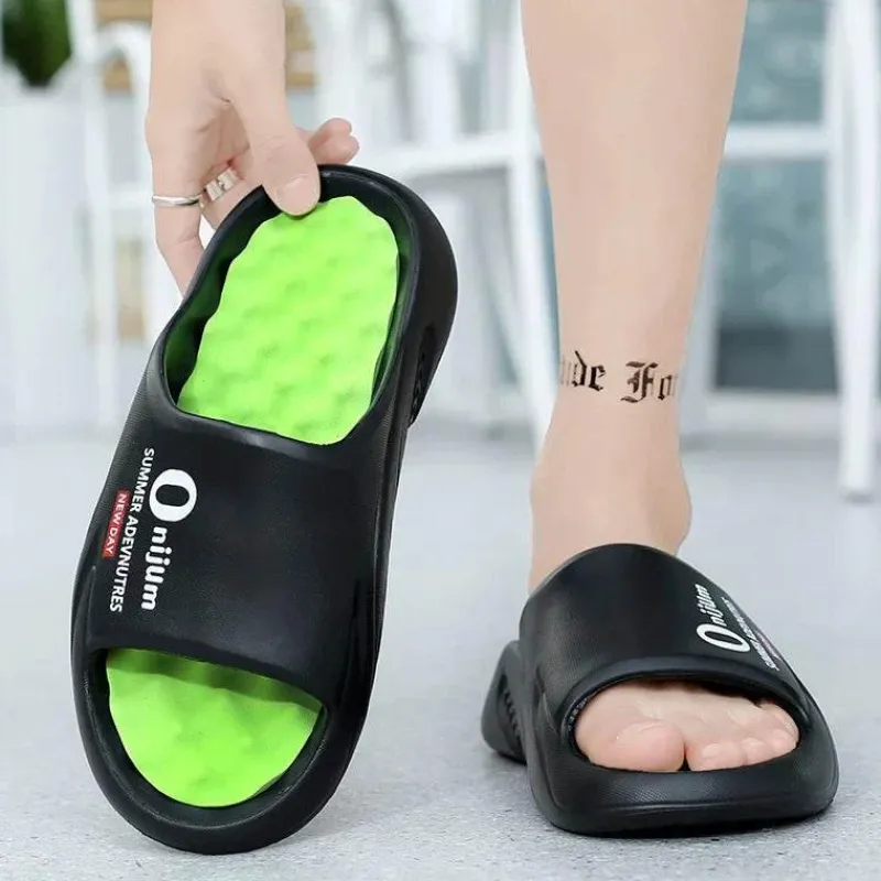 Trail Tech Outdoor-Gadgets|Outdoor-Artikel-Bequeme orangefarbene Strandpantoffeln mit massierendem Fußbett für ganztägige Entspannung