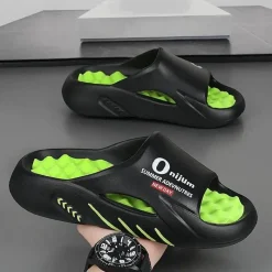 Trail Tech Outdoor-Gadgets|Outdoor-Artikel-Bequeme orangefarbene Strandpantoffeln mit massierendem Fußbett für ganztägige Entspannung