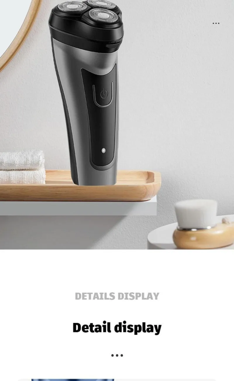 PureGlow Frauenpflege|Körperpflege-Über USB wiederaufladbarer Elektrorasierer für Männer, leistungsstarker, wasserdichter Rasierer