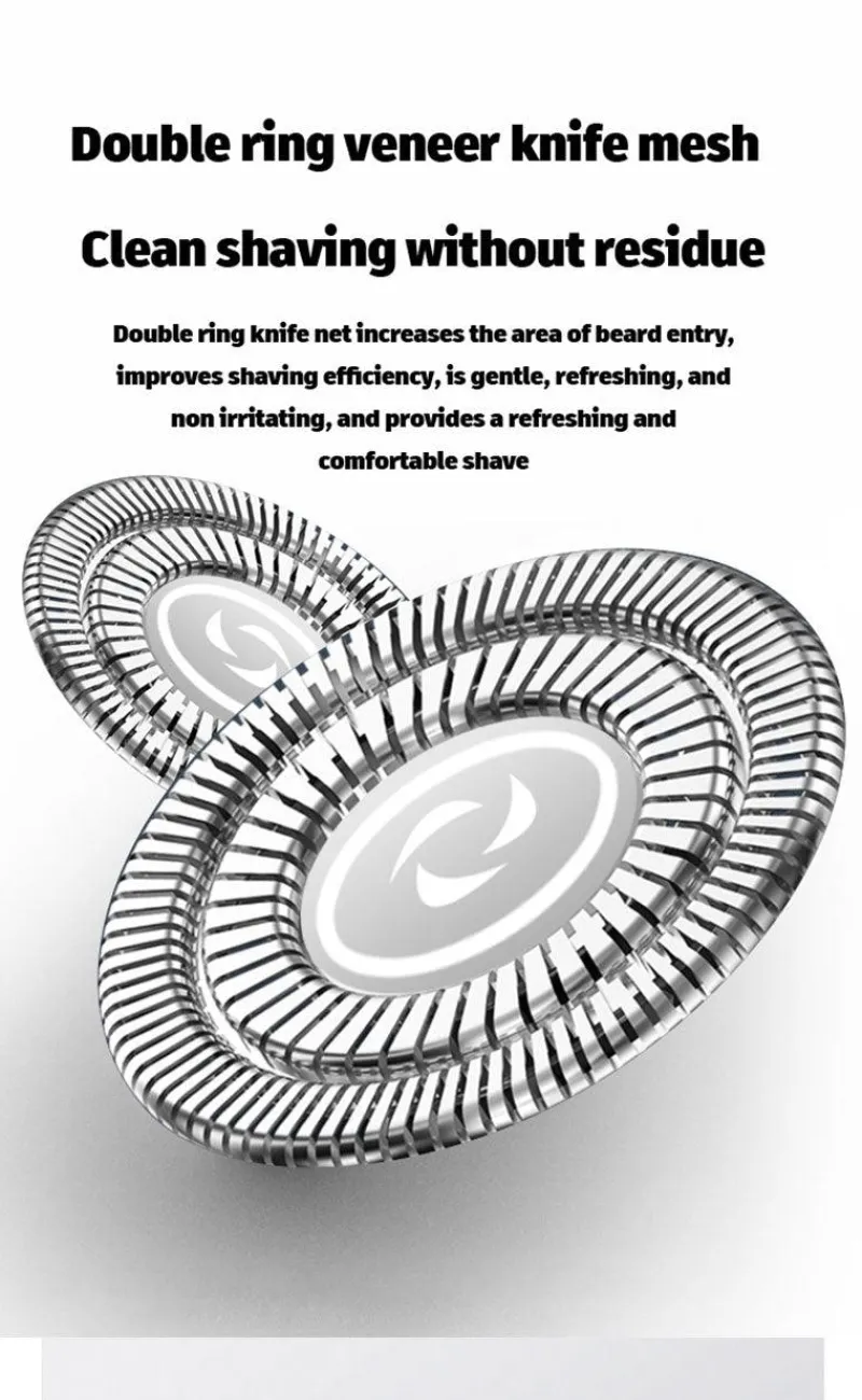 PureGlow Frauenpflege|Körperpflege-Über USB wiederaufladbarer Elektrorasierer für Männer, leistungsstarker, wasserdichter Rasierer