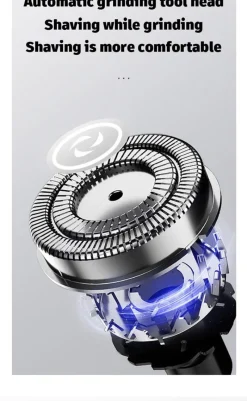 PureGlow Frauenpflege|Körperpflege-Über USB wiederaufladbarer Elektrorasierer für Männer, leistungsstarker, wasserdichter Rasierer