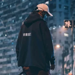 Damen Everly u0026 Lace Damenbekleidung-Übergroßer Hip-Hop-Hoodie – Japanischer Streetwear-Pullover