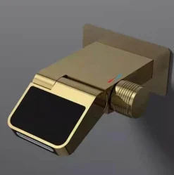 The Blissful Bath Badezimmer-Berührungsloser LED-Wasserhahn – Einstellbarer Durchfluss, moderner Wasserhahn für das Badezimmer