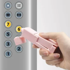 Roam Ready Camping-Werkzeuge|Outdoor-Gadgets-Berührungsloses Hygienetool – Tragbarer Knopfdrücker für mehr Sicherheit