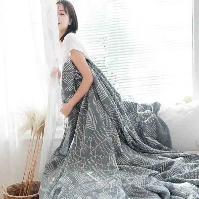 Wrap u0026 Relax Bettzeug-Überwurfdecke aus Baumwollgaze – weiche Sommertagesdecke für Schlafsäle und Sofas