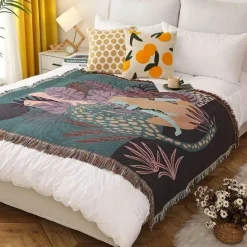 The Blanket Nook Bettzeug-Überwurfdecke im europäischen Stil – gemütliche Bettwäsche für draußen