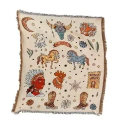 The Blanket Nook Bettzeug-Überwurfdecke im europäischen Stil – gemütliche Bettwäsche für draußen