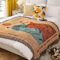 The Blanket Nook Bettzeug-Überwurfdecke im europäischen Stil – gemütliche Bettwäsche für draußen