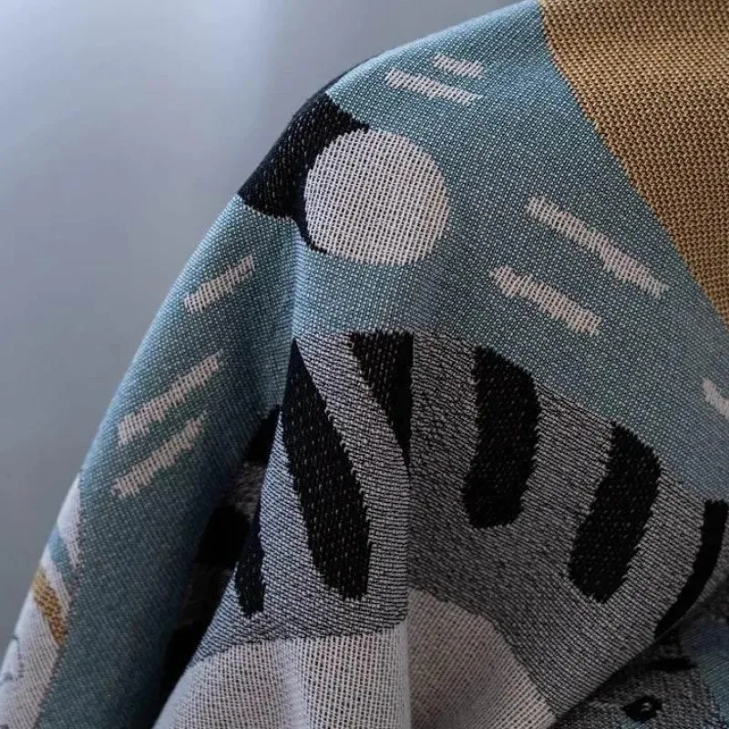 Wrap u0026 Relax Bettzeug-Überwurfdecke mit Cartoon-Katze – doppelseitige Sofa-Tagesdecke