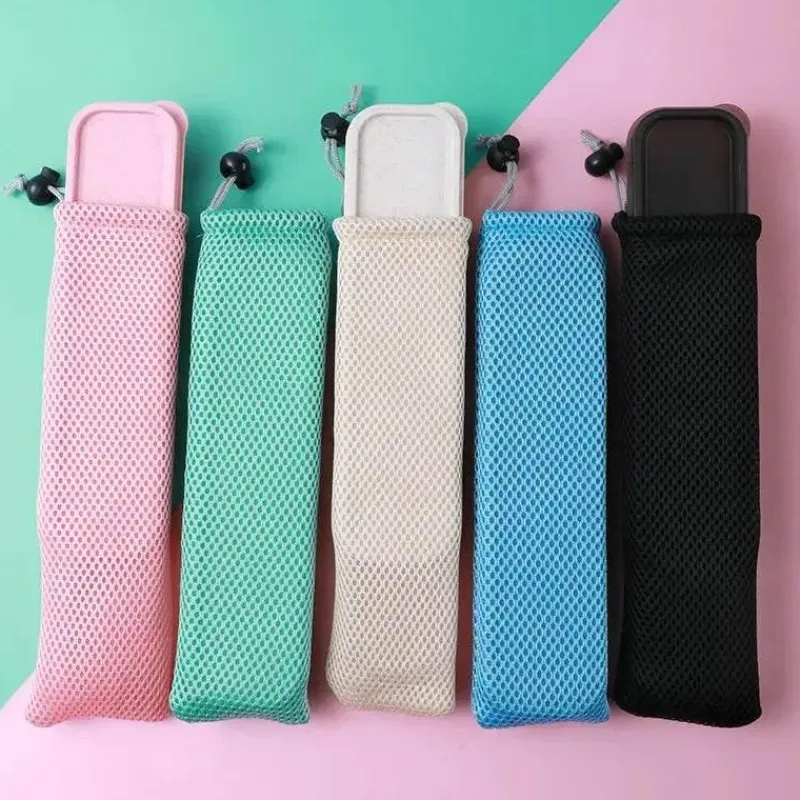 Tom Küche & Esszimmer-Bestecketui aus Baumwollleinen – Reise-Esstasche mit Kordelzug