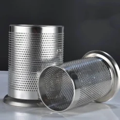 Tom Küche & Esszimmer-Besteck-Organizer aus Edelstahl – Aufbewahrungskorb für Küchenutensilien