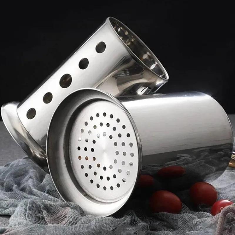 Tom Küche & Esszimmer-Besteck-Organizer aus Edelstahl – Aufbewahrungskorb für Küchenutensilien