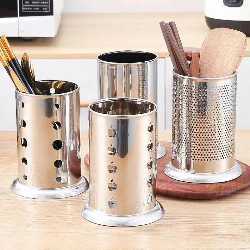 Tom Küche & Esszimmer-Besteck-Organizer aus Edelstahl – Aufbewahrungskorb für Küchenutensilien