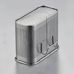 Tom Küche & Esszimmer-Besteck-Organizer aus Edelstahl – Abtropfgestell für Küchengeschirr mit Haken