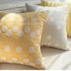 Cozy Cushions Bettzeug-Bestickter Kissenbezug - Dekoratives Akzentkissen