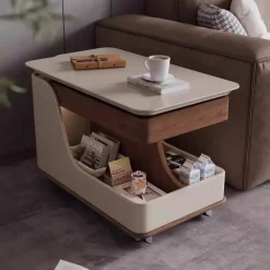 Cozy Living Möbel-Beweglicher Kaffee-Beistelltisch – platzsparendes Design