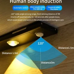 Comfort u0026 Style Beleuchtung-Bewegungssensor USB-Schrankleuchte - LED-kabelloses Nachtlicht