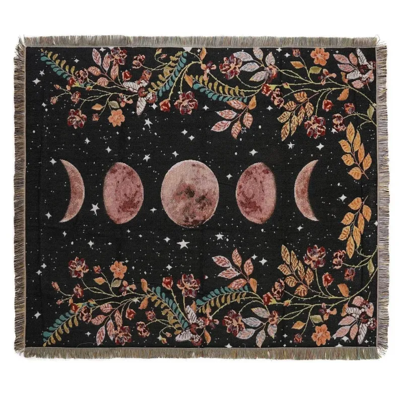 Snug u0026 Soft Bettzeug-Böhmische Überwurfdecke - Geometrischer Wandteppich-Sofabezug mit Quasten