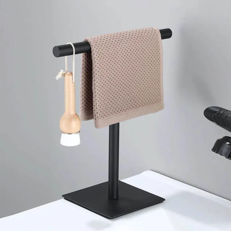 Serene Splash Badezimmer-Bianca Towel Rack - Modern Bathroom Organizer