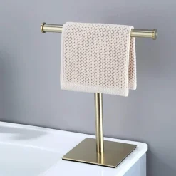 Serene Splash Badezimmer-Bianca Towel Rack - Modern Bathroom Organizer