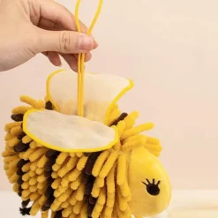 Tom Küche & Esszimmer-Bienen-Chenille-Handtuch – weiches Plüsch-Kinderhandtuch mit Flügeln