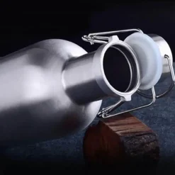 Tom Küche & Esszimmer-Bierkrug mit Bügelverschluss aus Edelstahl – langlebiger Behälter für selbstgebrautes Bier