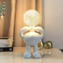 Bright Accents Beleuchtung-Bigfoot Schreibtischlampe - Einzigartige Sasquatch Resin Tischleuchte