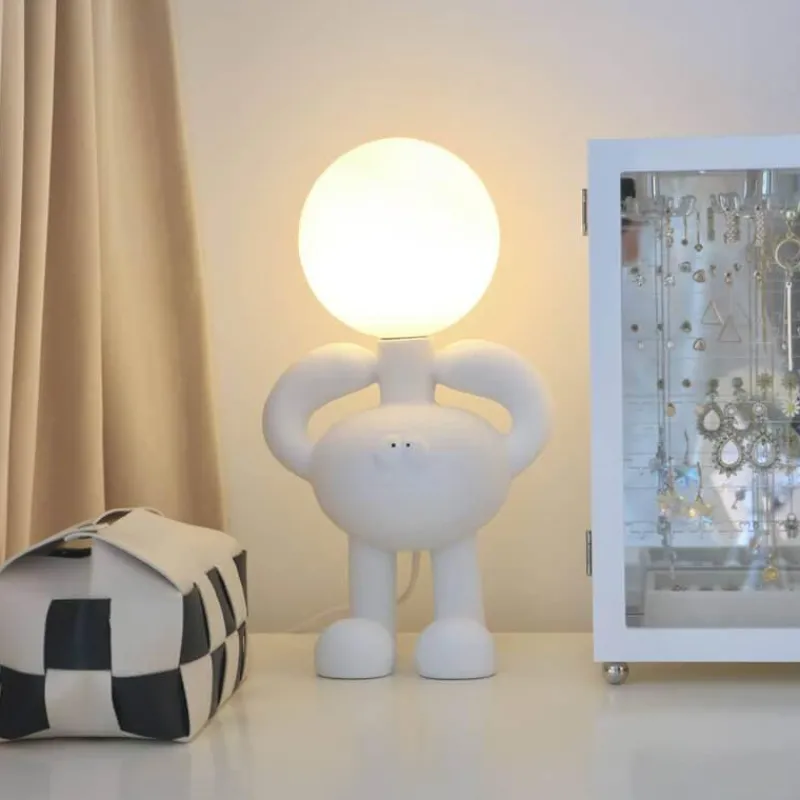 Bright Accents Beleuchtung-Bigfoot Schreibtischlampe - Einzigartige Sasquatch Resin Tischleuchte