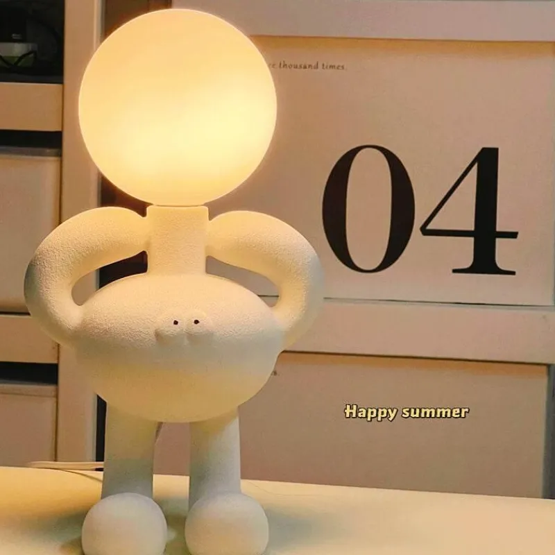 Bright Accents Beleuchtung-Bigfoot Schreibtischlampe - Einzigartige Sasquatch Resin Tischleuchte