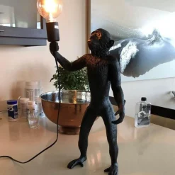 Comfort u0026 Style Beleuchtung-Black Monkey Pendant Lamp - Modern Ceiling Light Fixture