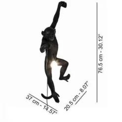 Comfort u0026 Style Beleuchtung-Black Monkey Pendant Lamp - Modern Ceiling Light Fixture