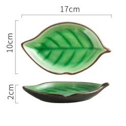 Elegance at the Table Küche & Esszimmer-Blatt Keramik Snackteller - Dekorative Vorspeisenschale