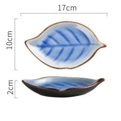 Elegance at the Table Küche & Esszimmer-Blatt Keramik Snackteller - Dekorative Vorspeisenschale