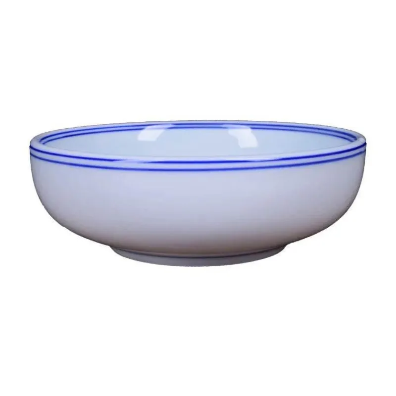 Elegance at the Table Küche & Esszimmer-Blau-weiße chinesische Nudelschüssel aus Porzellan – elegantes Keramikgeschirr zum Essen