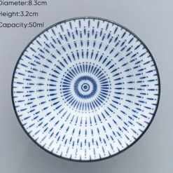 Plates u0026 More Küche & Esszimmer-Blau-weiße Teetasse aus Porzellan – japanische Espressotasse