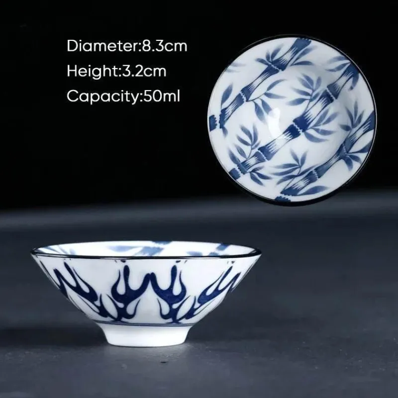 Plates u0026 More Küche & Esszimmer-Blau-weiße Teetasse aus Porzellan – japanische Espressotasse