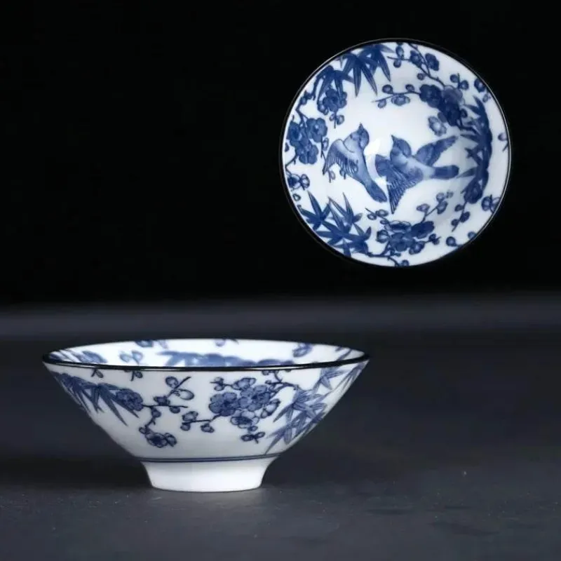 Plates u0026 More Küche & Esszimmer-Blau-weiße Teetasse aus Porzellan – japanische Espressotasse