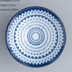Plates u0026 More Küche & Esszimmer-Blau-weiße Teetasse aus Porzellan – japanische Espressotasse