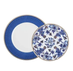 Feast u0026 Flair Küche & Esszimmer-Blue Lotus Geschirr-Teeservice – Elegantes Keramikgeschirr