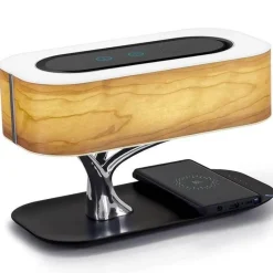 Comfort u0026 Style Beleuchtung-Bluetooth Speaker Desk Lamp with Wireless Charger - Dimmable Japanese Design