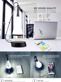 Comfort u0026 Style Beleuchtung-Bluetooth Touch Sensor LED Table Lamp Speaker