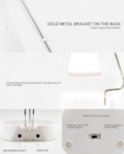 Comfort u0026 Style Beleuchtung-Bluetooth Touch Sensor LED Table Lamp Speaker