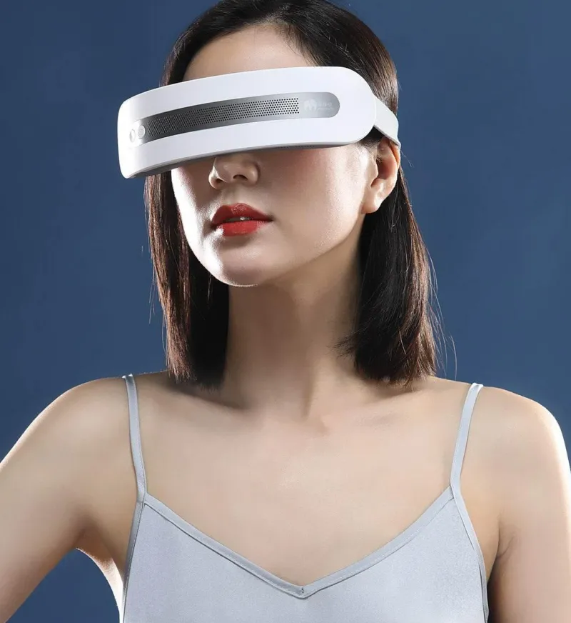 The Relaxation Nook Massageprodukte|Gesundheits-Gadgets-Bluetooth-Augenmassagegerät – Heiße Kompresse zur Stresslinderung