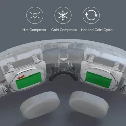 The Relaxation Nook Massageprodukte|Gesundheits-Gadgets-Bluetooth-Augenmassagegerät – Heiße Kompresse zur Stresslinderung