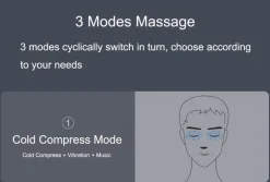 The Relaxation Nook Massageprodukte|Gesundheits-Gadgets-Bluetooth-Augenmassagegerät – Heiße Kompresse zur Stresslinderung