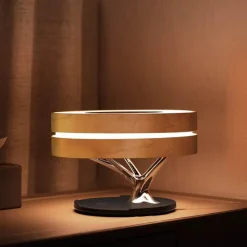 Bright Accents Beleuchtung-Bluetooth-Lautsprecherlampe – Schreibtischlampe im Baumdesign