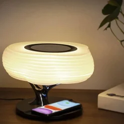 Bright Accents Beleuchtung-Bluetooth-Lautsprecherlampe – Schreibtischlampe im Baumdesign